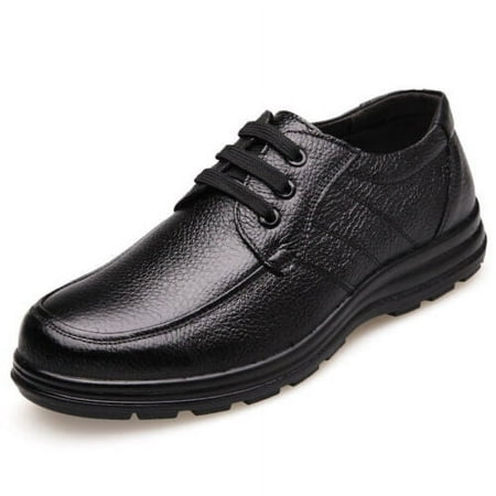 Newly Men Work Shoes Lace-Up Chef Kitchen Working Flats Office Male Formal Shoes