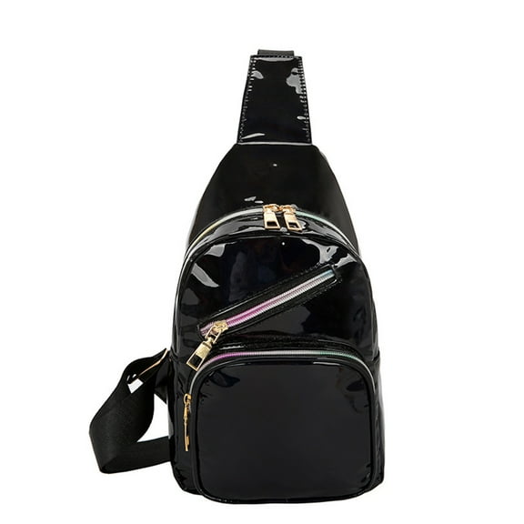 Hongchegh Holographic Shiny Waist Bag - Hands-Free Wallet & Crossbody Bag