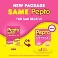 thumbnail image 3 of (3 pack) Pepto Bismol Chewable Tablets, Upset Stomach and Anti Diarrheal Relief, 30 Count, 3 of 8