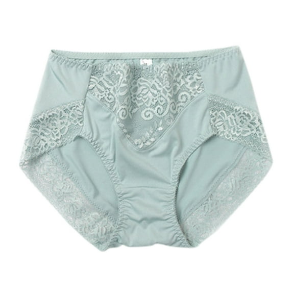 Sngxgn Women's Double Support Pack, Cool Comfort Underwear, Full Coverage Brief Panty(Green,L)