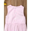thumbnail image 4 of Gureui Newborn Baby Girl Sleeveless Jumpsuit Delicate Lace Flowers Bow Snap Closure Bodysuit Outfits, 4 of 5