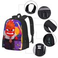 thumbnail image 2 of Yiaed inside out 2 Pattern Carry on Backpack,16.5x12.5x5.5 Personal Item Bag Carry On Backpack Water Resistant Lightweight Daypack, 2 of 6
