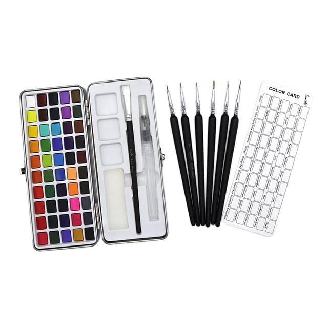 simhoa Portable Metal Carrying Case Color Assorted 50 50 Color Tin Set