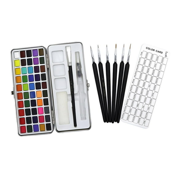 KLKCMS Portable Metal Carrying Case Color Assorted 50 50 Color Tin Set