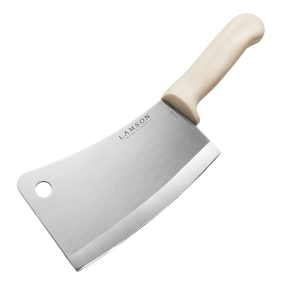 7.25″ Meat Cleaver with Black or White Poly Handle