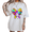 White, variant on UNISHE Halloween Bow Graphic Tee Women's Short Sleeve Crewneck Seasonal Print T-Shirt