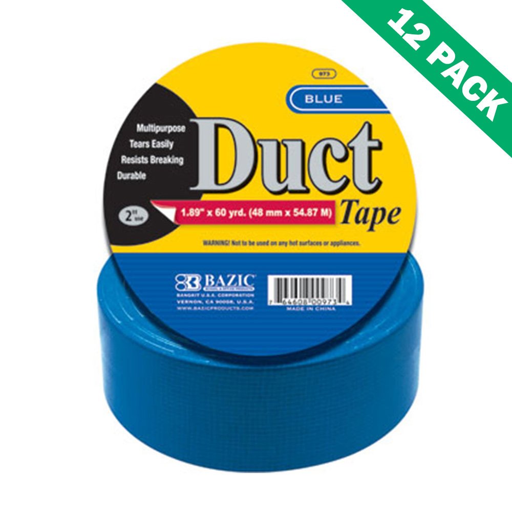 Duct Tape Waterproof, Blue Heavy Duty Bulk Waterproof Duct Tape, Set Of