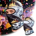 thumbnail image 2 of 3D Printed Breathable Full Face Mask, Windproof Sunscreen Hood for Motorcycle Cycling and Carnival, Multicolor, One Size, 2 of 5