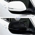 thumbnail image 3 of Horn Shape ABS Carbon Fiber Style Rear View Side Mirror Cover Rearview Caps For Honda CR-V CRV 2017-2020 Gloss Black, 3 of 6