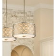 thumbnail image 3 of Lucas McKearn Arabella 16" 2-Light Metal Medium Pendant and Semi Flush in Silver, 3 of 3