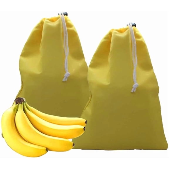 Reusable Banana Storage Bags – 2-Pack Produce Bags for Fruit & Vegetable Storage to Keep Produce Fresh Longer