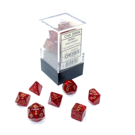 Chessex Dice Set – 10mm Glitter Red/Gold Polyhedral Dice Set – Dungeons and Dragons D&D DND TTRPG Dice – Includes 7 Dice - D4 D6 D8 D10 D12 D20 D%  (CHX20504) price history on PriceWatchPro