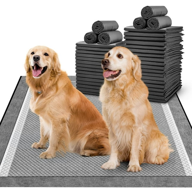 Almohadillas para orinar para perros MIZOK con carbón activado 90 x 90 cm