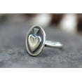 thumbnail image 2 of SS DESIGNS Sacred Heart Ring Sacred Heart Jewelry Heart Milagro Ring Flaming Heart Ring, 2 of 5