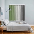 thumbnail image 4 of Sage Green Gray Ombre Kitchen Curtains 63 Inch Length, Vintage Country Wooden Grommet Top Bedroom Living Room Curtains, Light Filtering Cafe Curtain Drapes 2 Panels Set 84''x63'', 4 of 9