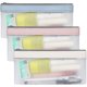 thumbnail image 1 of Juego de 3 estuches para lápices, estuches transparentes para lápices, estuche para bolígrafos con cremallera de TPU, estuche para guardar lápices, neceser de maquillaje para mujer, 1 of 4