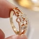 thumbnail image 4 of Anillo de corazón de amor hueco para mujer, anillo de declaración de diamantes de imitación, anillo de compromiso brillante, anillo de promesa, anillo de boda, regalo para ella, 4 of 7