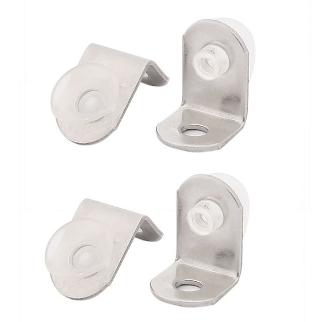 Soporte de clip de fijación de ventosa para estante de vidrio de 90 grados, 4 piezas, 20 mm x 14 mm