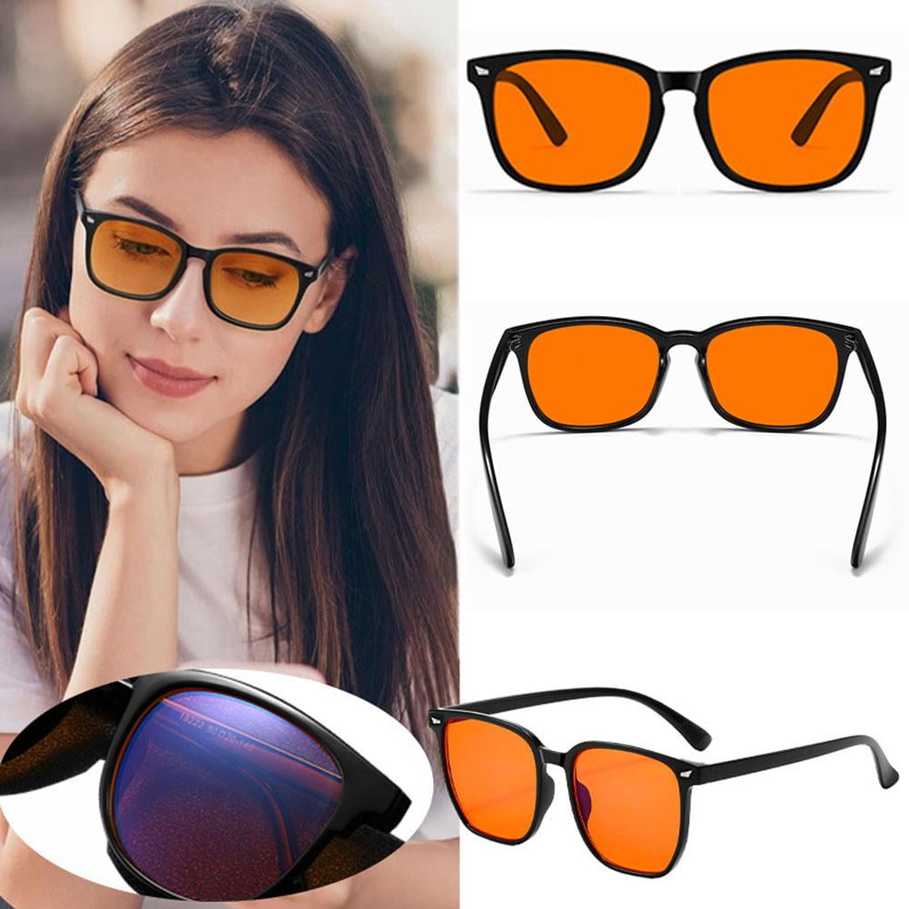 Blue Light Blocking Glasses, Game Glasses,Orange Amber Tint, Gaming/Sleep/Eye Strain Relief, Ultra Light