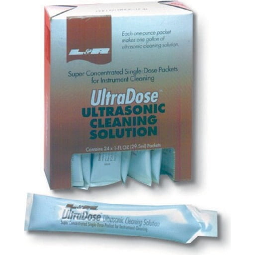 L&R UD012 UltraDose Ultrasonic Instrument Cleaning Solution 1 Oz Packets 24/Bx