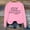 Pink, variant on Women Sweatshirt Long Sleeve Sweatshirt Pullover for Women White Sweatshirts Womens Fall Sweatshirts Street Style