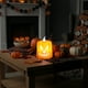 thumbnail image 5 of Farol de calabaza de Halloween | Decoración con luz de vela LED | Lanterna Electrónica Luminosa | Plástico naranja | Reutilizable | 1 Lámpara | 7,5x5x5cm | Decoración de la fiesta, 5 of 6