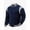 Navy, variant on Jackets for Men Varsity Baseball Jacket Casual Fleece Lined Stand Collar Jackets Long Sleeve Snap Workout Jacket Boys Flight Jackets Navy M