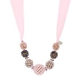 thumbnail image 2 of Ribbon Raspberry Collar Necklace, 2 of 3