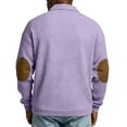 thumbnail image 4 of Ceisia Men Slim Fit Fashion Solid Color Long Sleeve Stand Collar Gift Zipper Casual Daily Party Wear Shirt Top, 4 of 5