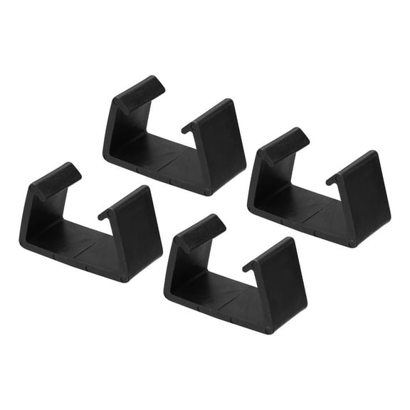 Uxcell Patio Furniture Clips, 71mm Dia Wicker Fixed Connection Fasteners, Black 4 Pack