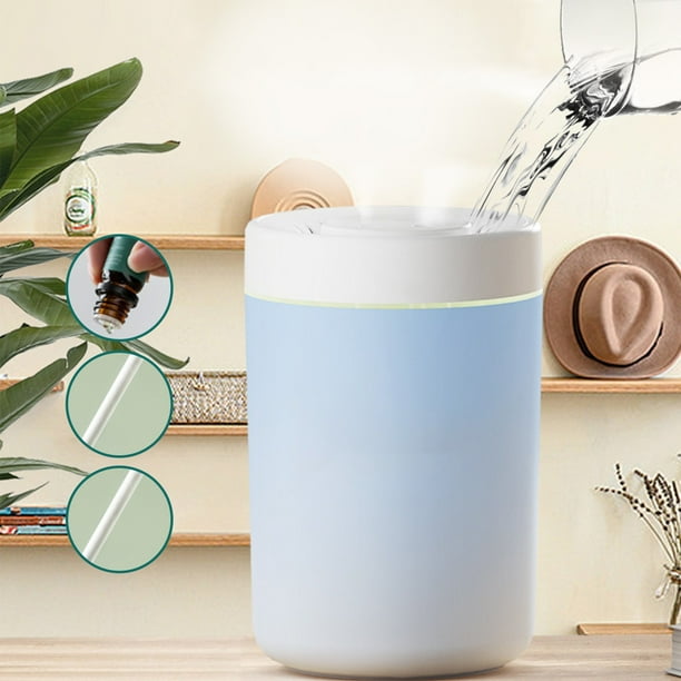 Humidificador de 4 Litros para Dormitorio o Habitación Grande, Humidificador de Vapor Frío para Habitación de Bebé o Plantas con Difusor, Apagado Automático, Modo Nocturno, Silencioso.