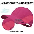 thumbnail image 4 of Croogo Quick Drying Sun Hat UPF 50+ Baseball Cap Summer UV Protection Outdoor Cap Men Women Sport Cap Hat, 4 of 8
