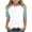 White, variant on ZACPNCV 3/4 Length Sleeve Girls Tops Summer Three Quarter Striped Shirts Casual Loose Fit Soft Blouse Tees Orange 14-15 Years
