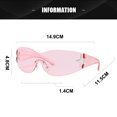 thumbnail image 2 of Gafas de sol personalizadas Y2K de una pieza sin marco con forma de estrella de cinco puntas, fabricadas en PC y HD, 2 of 5