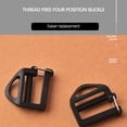 thumbnail image 3 of 2 Pieces Backpack Webbing Buckles Replacement Harness Holder Bag Plastic Backpack Webbing Buckle Component Adjustment Ladderlock Slider Fastener Replacing Part, 3 of 5
