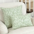 thumbnail image 4 of Pillow Perfect Painted Triangles Verte Rectangular Throw Pillow, 4 of 5