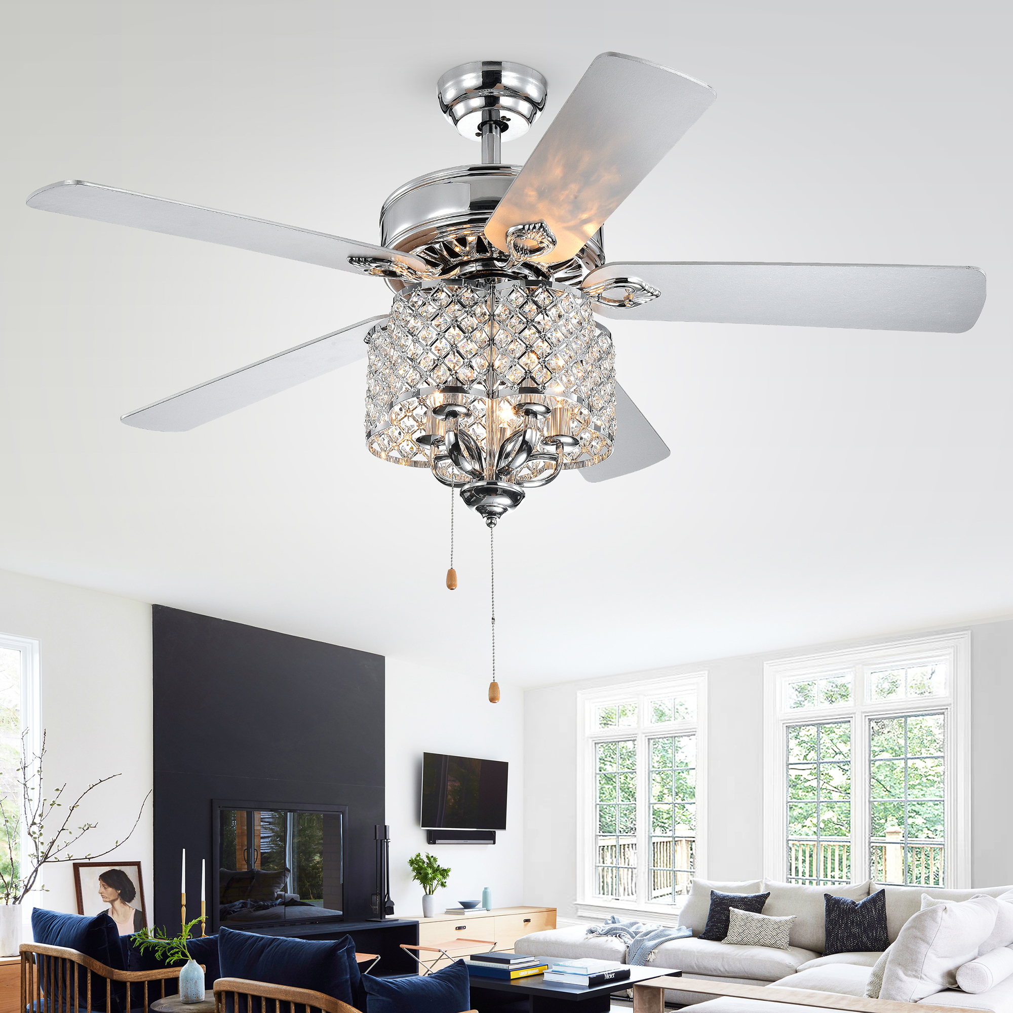 Bene 52inch 5Blade 5Light Fandelier