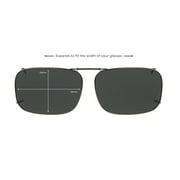 Solar Shield Dioptics Unisex Rectangle Fashion Sunglasses Gunmetal