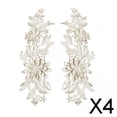 thumbnail image 1 of 4x 1 Par de Apliques de Flores de Encaje, Adornos de Tela de Encaje, Parches Bordados Florales para Manualidades de Costura DIY, Decoración, Chaquetas 4 piezas, 1 of 10