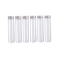 thumbnail image 4 of WHAMVOX 6PCS Clear Storage Tubes Plastic Tube Containers for, 4 of 6