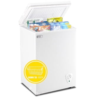 Midea 7.0 CF Chest Freezer with Lock, Convertible, Interior LED