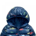 thumbnail image 4 of Children's Winter Dinosaur Hooded Bear Ear Coat Cartoon Down Jacket Girls Boys Hooded Zipper Jacket Children Clothes,1-6T, 4 of 6