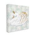 thumbnail image 3 of Winter Holiday Swan Pattern Holiday Graphic Art Gallery Wrapped Canvas Print Wall Art, 3 of 7