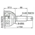 thumbnail image 2 of Febest OUTER CV JOINT 23X50X25 # 0410-011 OEM MB297565, 2 of 2