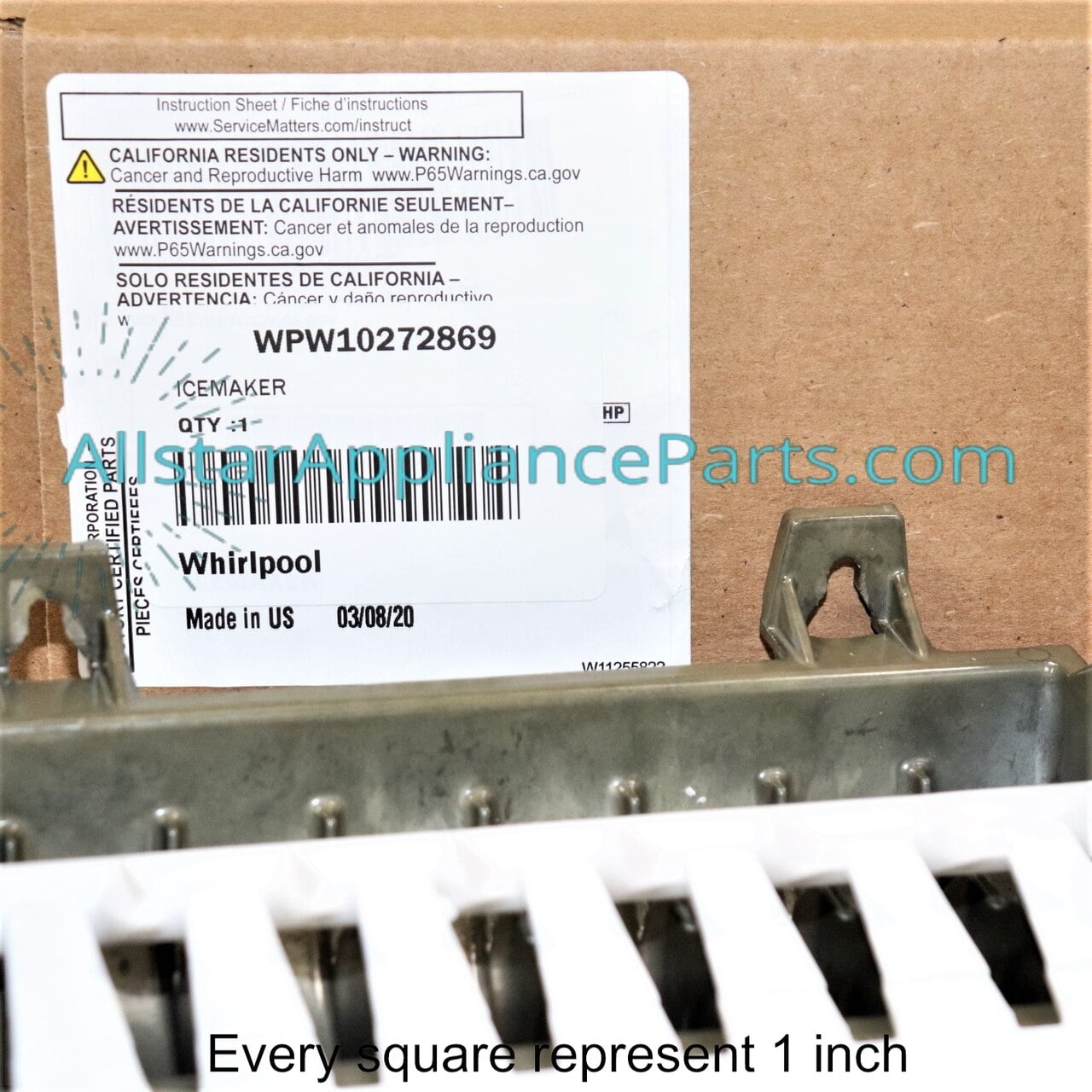 Whirlpool Refrigerator Ice Maker Assembly W11512149