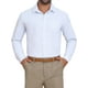 thumbnail image 1 of Camisas de vestir de rayas INSPIRE CHIC para hombres, camisa de botones de manga larga a rayas L blanca, 1 of 5