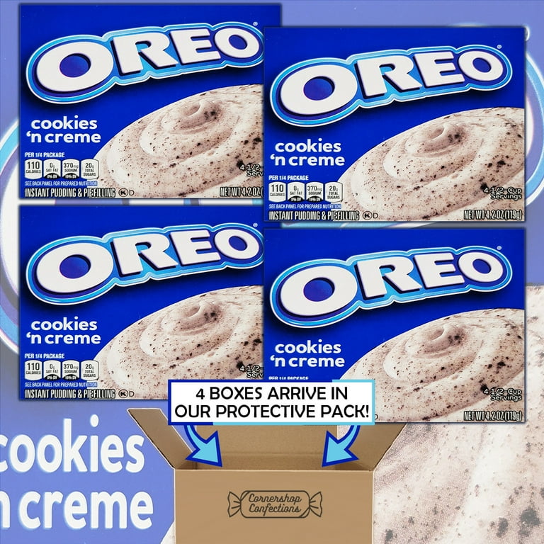 Oreo Cookies 'N Creme Instant Pudding and Pie Filling Bundle Pack