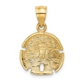 thumbnail image 3 of 14K Yellow Gold Charm Pendant Men'S 23 mm 15 Sand Dollar, 3 of 4