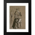 thumbnail image 2 of Adolph Menzel 14x18 Black Modern Framed Museum Art Print Titled - Study for ‘Flute Concert Friedrich II in Sanssouci’ (Around 1852), 2 of 5