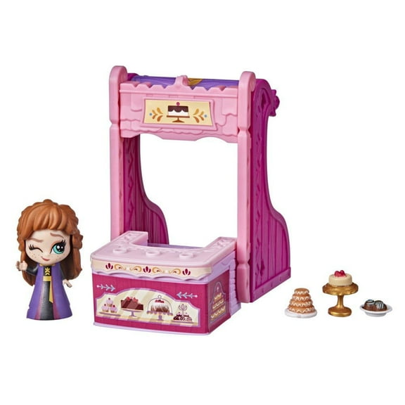 Disney's Frozen 2 Twirlabouts Series 1 Anna Sled to Shop Playset, Includes Anna Doll and Accessories